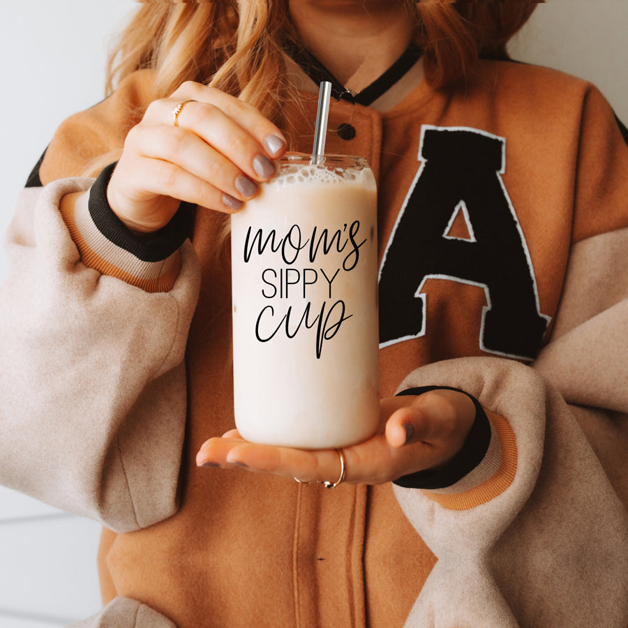 Mom's Sippy 17oz | Heat-Resistant Glass - Hospitality World