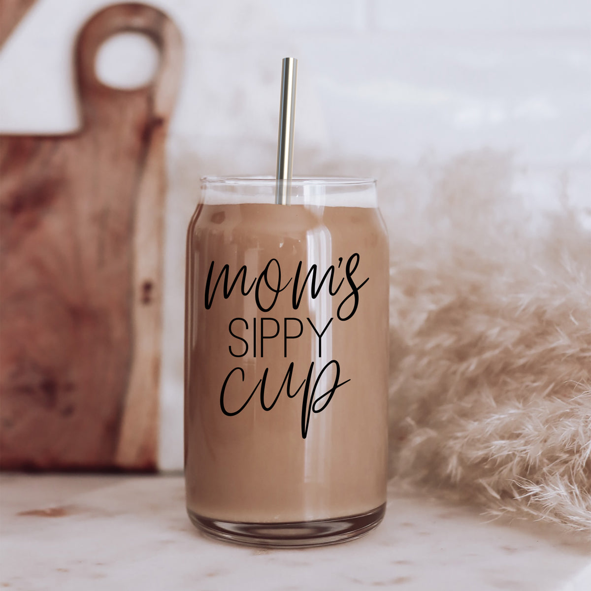 Mom's Sippy 17oz | Heat-Resistant Glass - Hospitality World