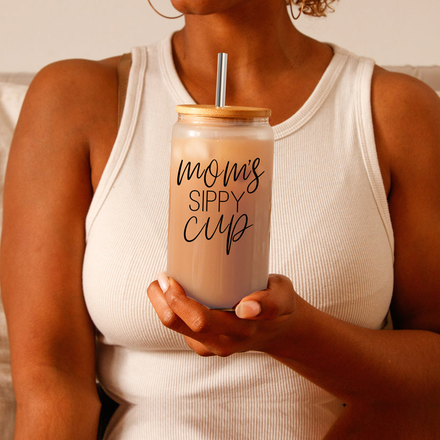 Mom's Sippy 17oz | Heat-Resistant Glass - Hospitality World