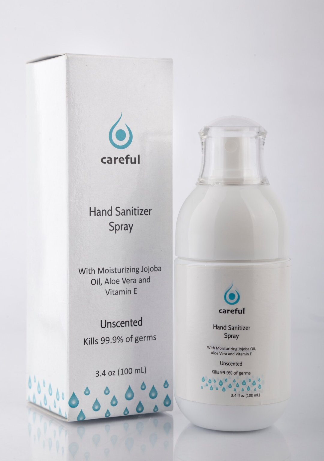 Careful Soft Mist 80% Alcohol Sanitizer Spray | Jojoba Oil & Aloe Vera - Hospitality World